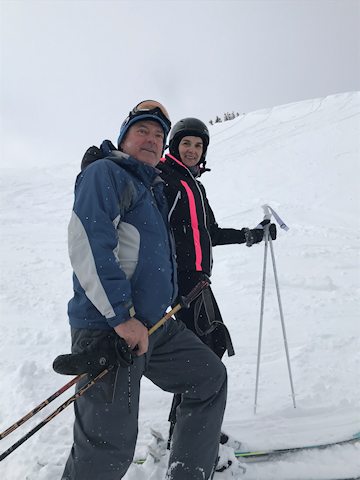 Brian and his wife ski when possible